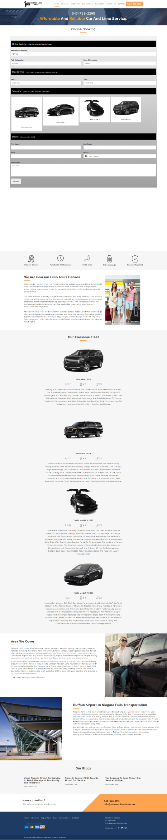 pearson limo page