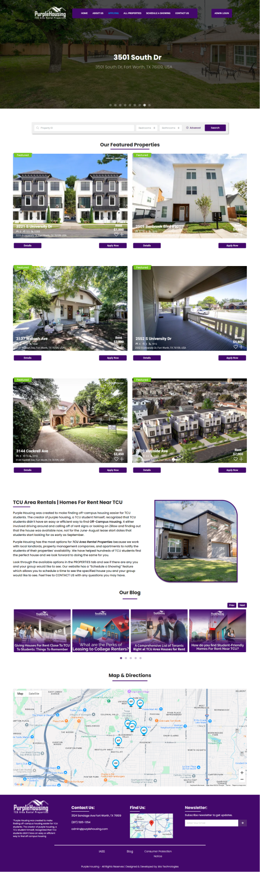 purple housing